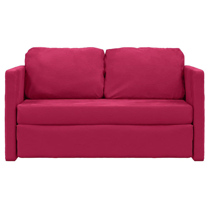 Canapea extensibilă de podea 2 în 1, roșu vin, 122x204x55 cm - WALTI WALTI