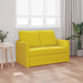 Canapea extensibilă 2 în 1 galben închis 122x204x55 cm catifea - WALTI WALTI