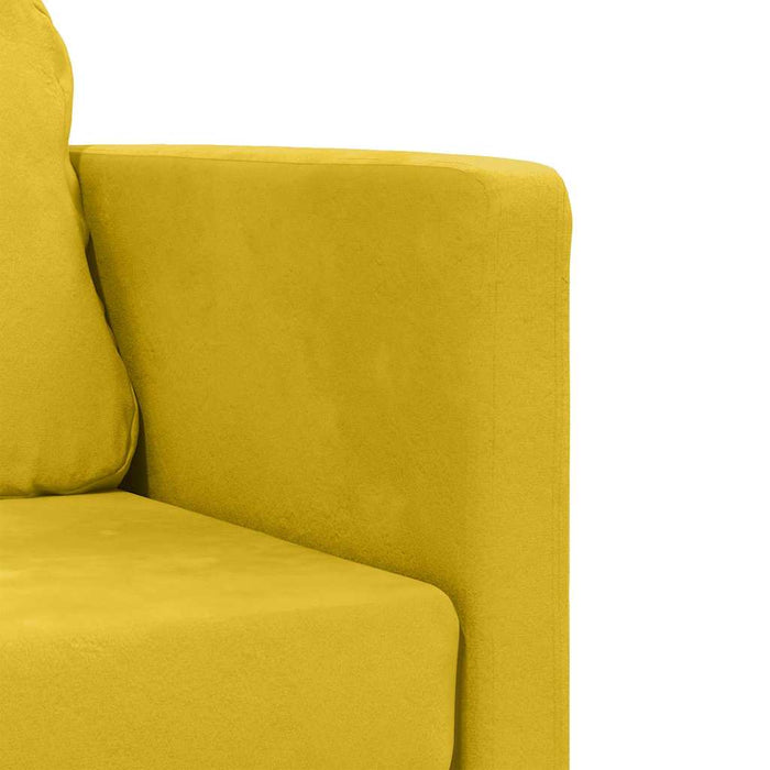 Canapea extensibilă 2 în 1 galben închis 122x204x55 cm catifea - WALTI WALTI