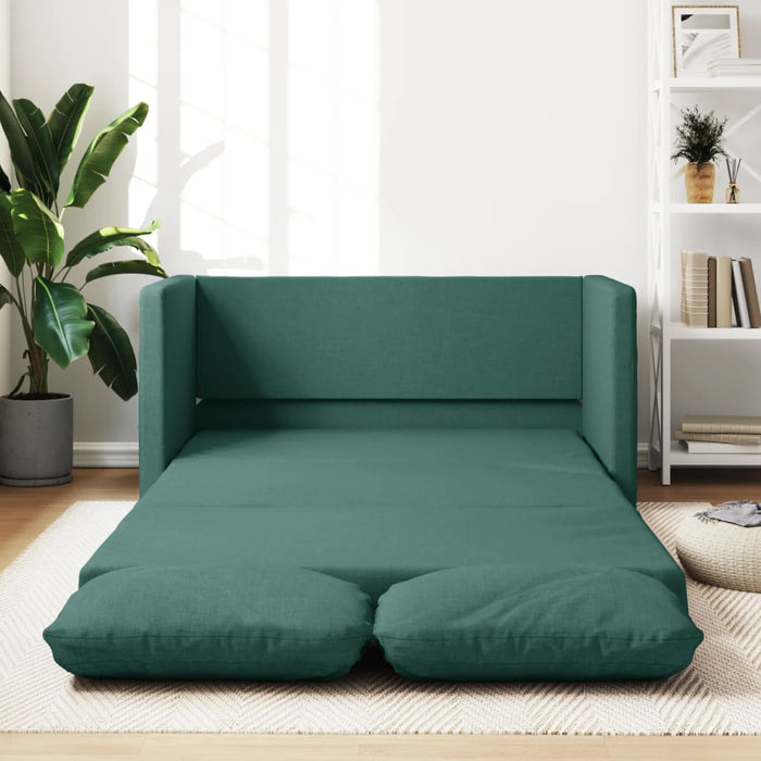 Canapea extensibilă 2 în 1, verde închis, 112x174x55 cm, textil - WALTI WALTI