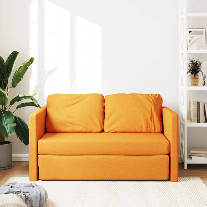 Canapea extensibilă 2 în 1 galben închis 112x174x55 cm țesătură - WALTI WALTI