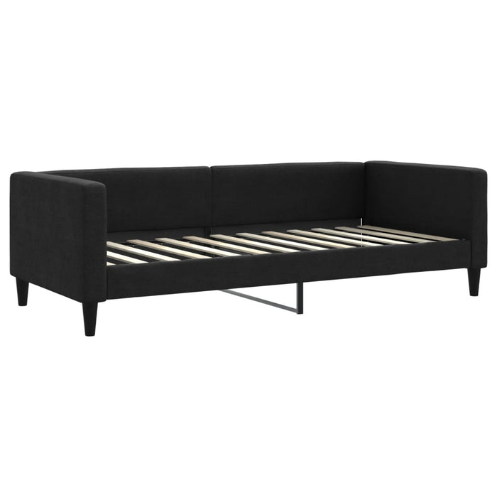 Pat de zi, negru, 90x200 cm, material textil - WALTI WALTI