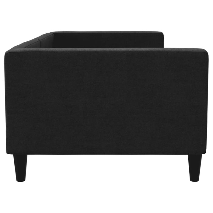 Pat de zi, negru, 90x200 cm, material textil - WALTI WALTI