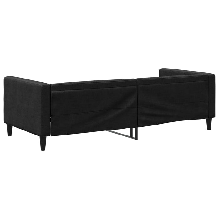 Pat de zi, negru, 90x200 cm, material textil - WALTI WALTI