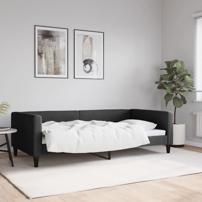 Cadru de pat, negru, 100 x 200 cm, material textil - WALTI WALTI