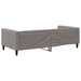 Cadru de pat, gri taupe, 100 x 200 cm, material textil - WALTI WALTI