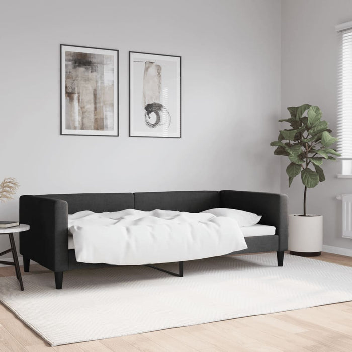 Cadru de pat, negru, 90x190 cm, material textil - WALTI WALTI