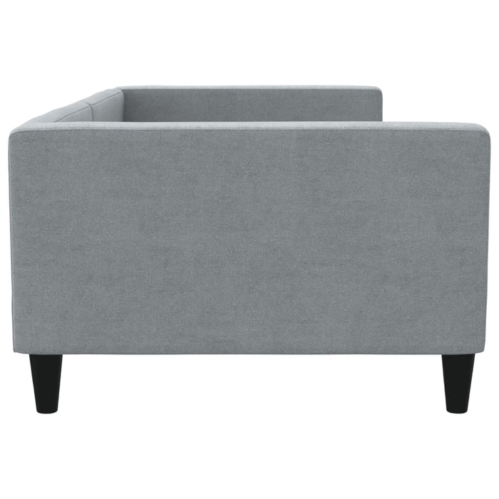Cadru de pat, gri deschis, 100x190 cm, material textil WALTI