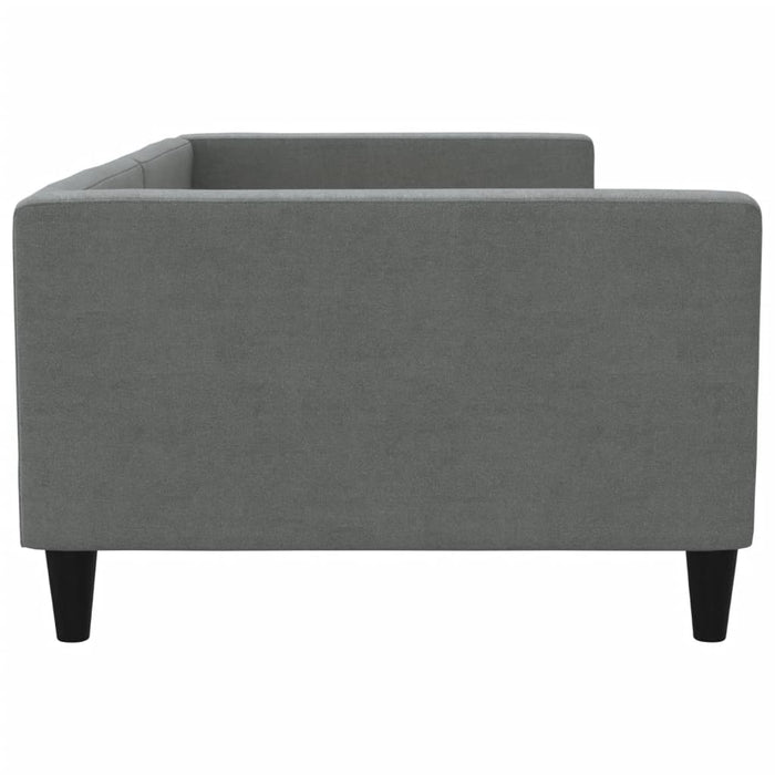 Cadru de pat, gri închis, 100x190 cm, material textil WALTI
