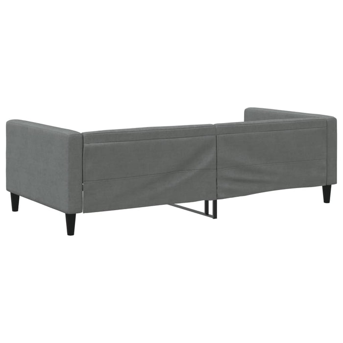 Cadru de pat, gri închis, 100x190 cm, material textil WALTI