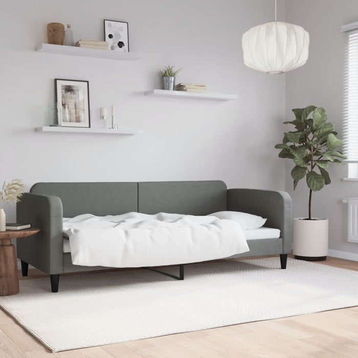 Cadru de pat, gri închis, 80x200 cm, textil - WALTI WALTI