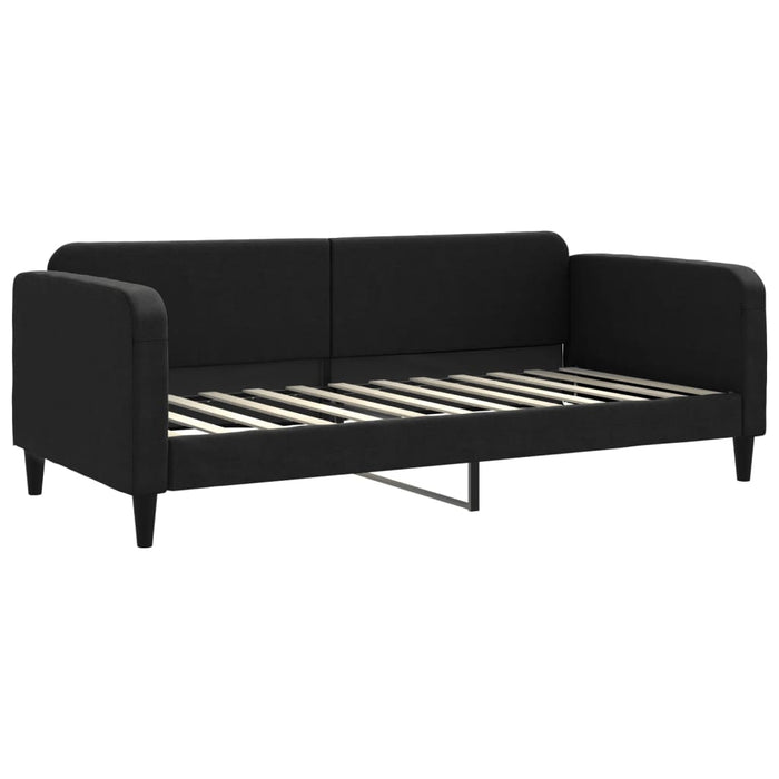 Pat de zi, negru, 90x200 cm, material textil - WALTI WALTI