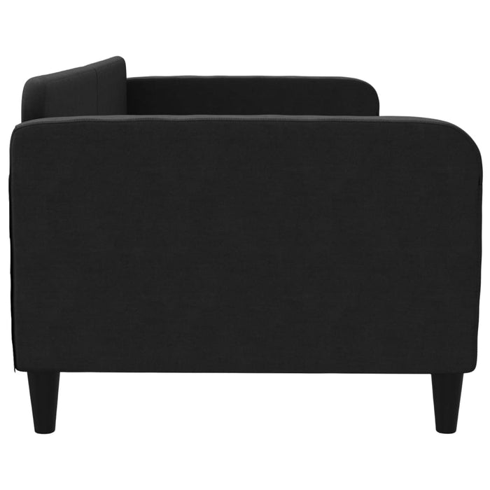 Pat de zi, negru, 90x200 cm, material textil - WALTI WALTI