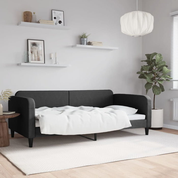 Cadru de pat, negru, 100 x 200 cm, material textil - WALTI WALTI