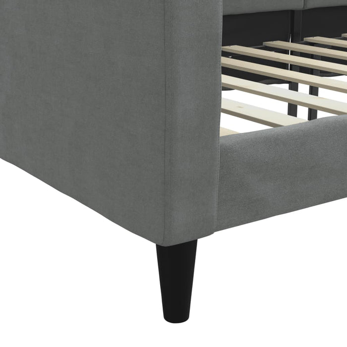 Cadru de pat, gri închis, 90x190 cm, material textil - WALTI WALTI