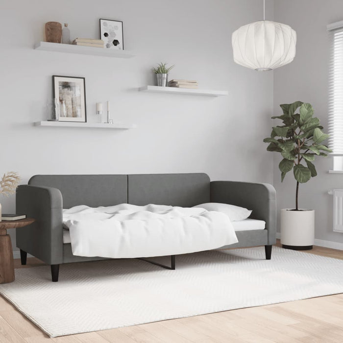 Cadru de pat, gri închis, 90x190 cm, material textil - WALTI WALTI