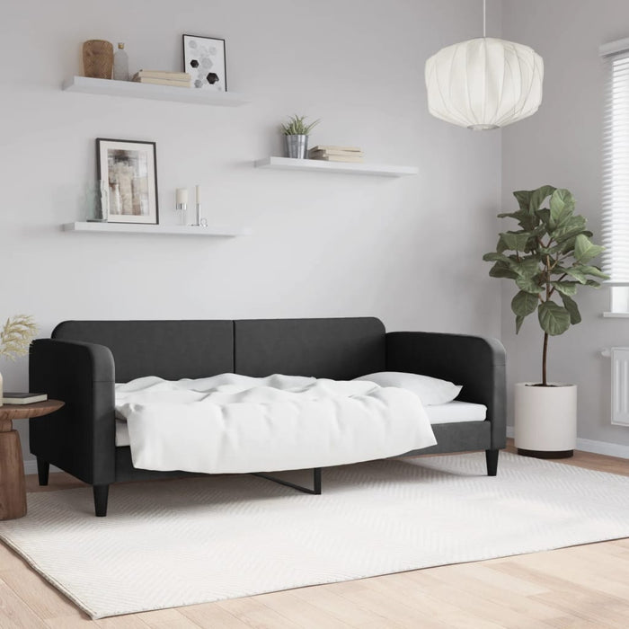Cadru de pat, negru, 90x190 cm, material textil - WALTI WALTI
