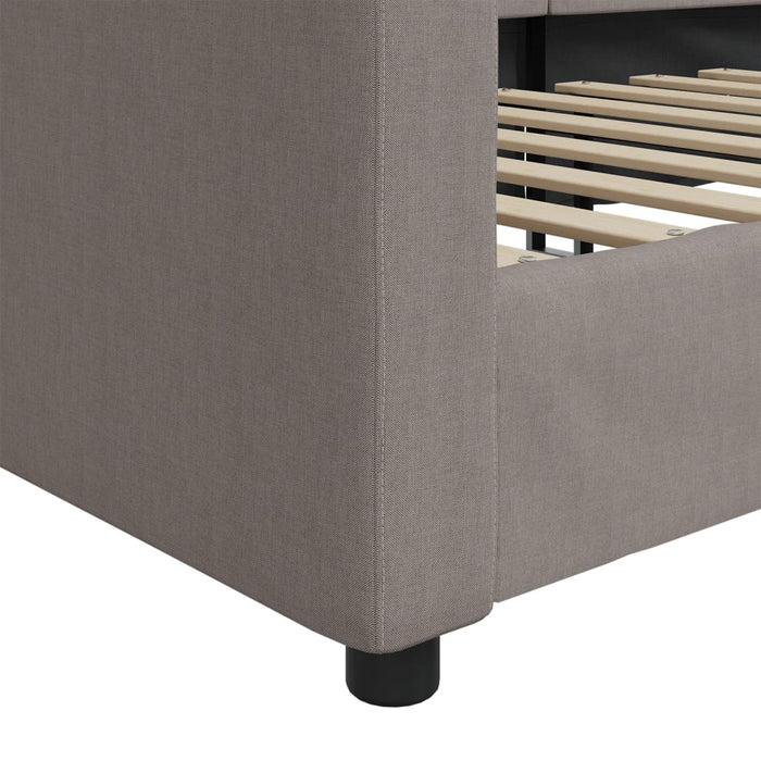 Pat de zi, gri taupe, 80x200 cm, material textil - WALTI WALTI
