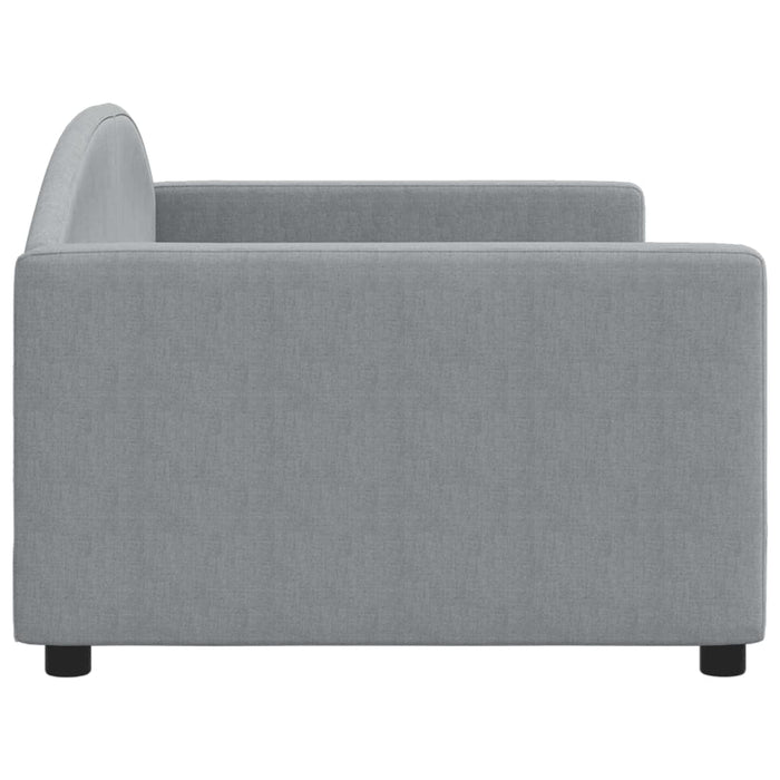 Pat de zi, gri deschis, 90x200 cm, material textil - WALTI WALTI