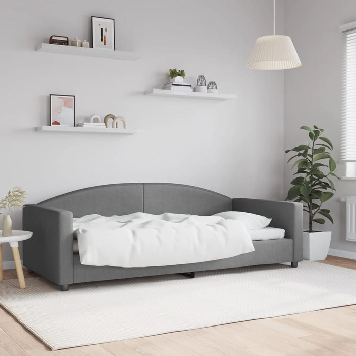 Pat de zi, gri închis, 90x200 cm, material textil - WALTI WALTI