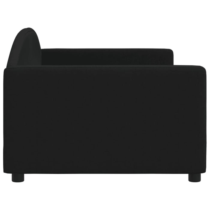 Pat de zi, negru, 90x200 cm, material textil - WALTI WALTI
