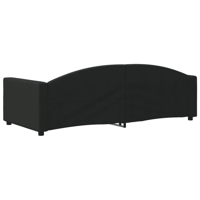 Pat de zi, negru, 90x200 cm, material textil - WALTI WALTI