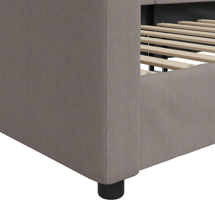 Pat de zi, gri taupe, 90x200 cm, material textil - WALTI WALTI