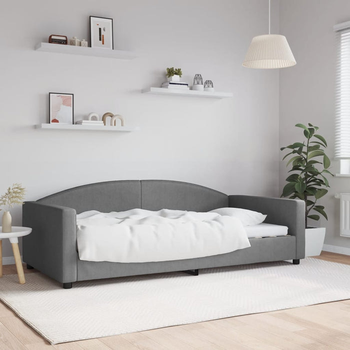Cadru de pat, gri închis, 100 x 200 cm, material textil - WALTI WALTI