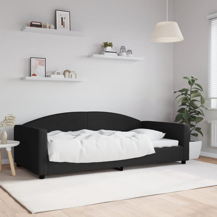 Cadru de pat, negru, 100 x 200 cm, material textil - WALTI WALTI