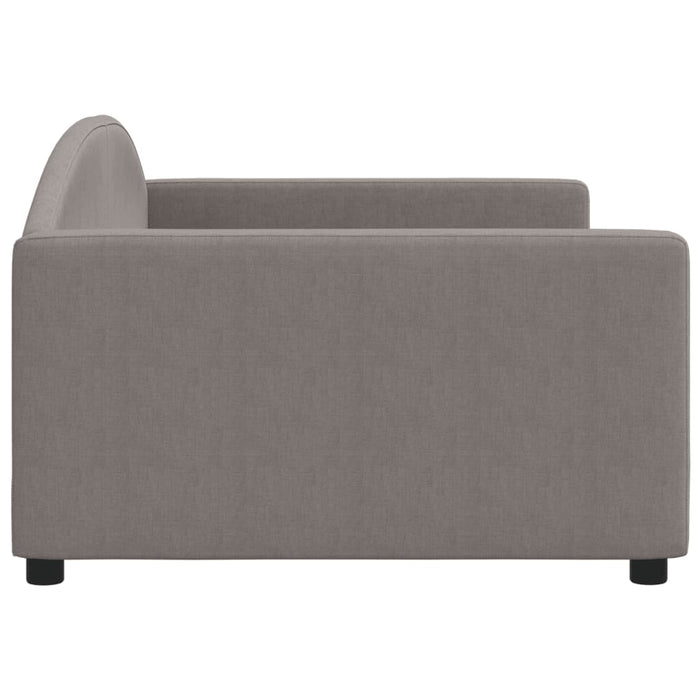 Cadru de pat, gri taupe, 100 x 200 cm, material textil - WALTI WALTI