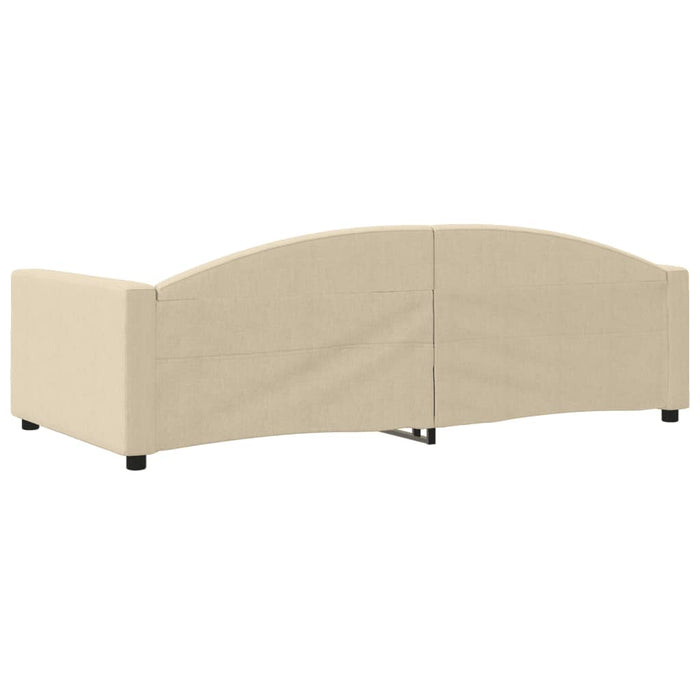 Cadru de pat, crem, 100 x 200 cm, material textil - WALTI WALTI