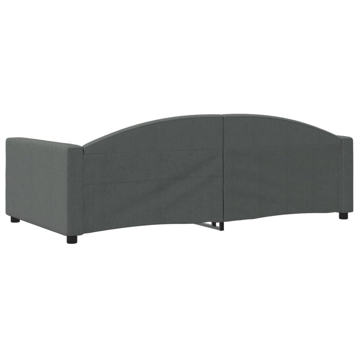Cadru de pat, gri închis, 100x190 cm, material textil WALTI