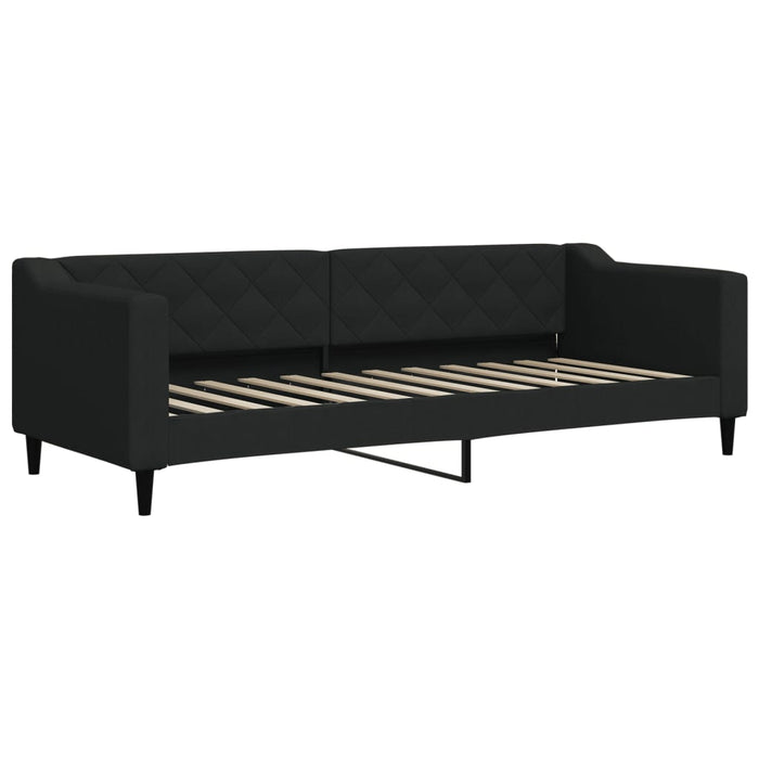 Pat de zi, negru, 80x200 cm, material textil - WALTI WALTI
