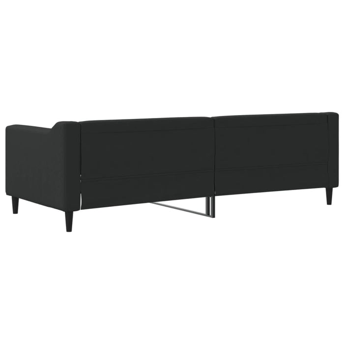 Pat de zi, negru, 80x200 cm, material textil - WALTI WALTI