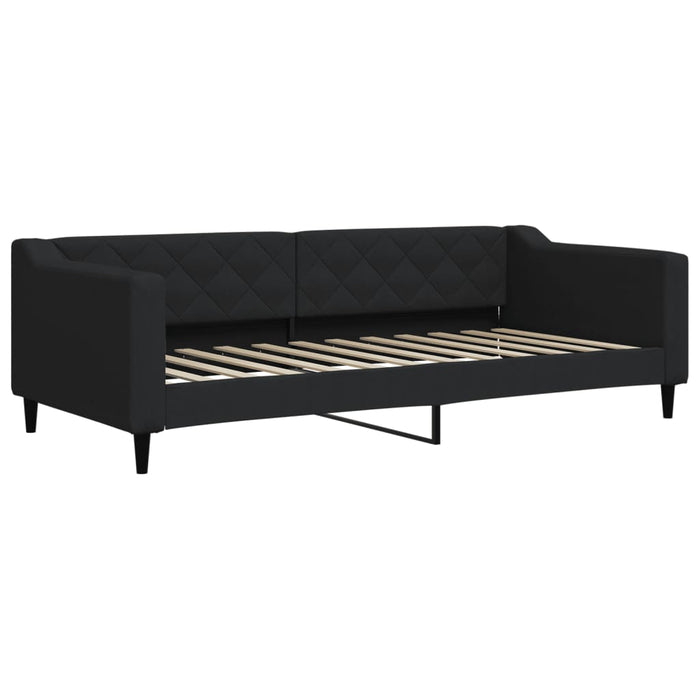 Pat de zi, negru, 90x200 cm, material textil - WALTI WALTI
