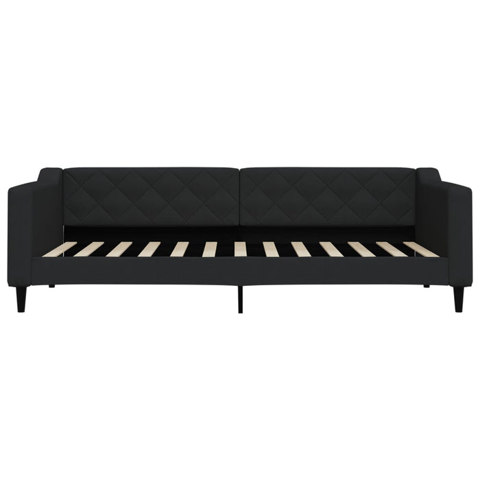 Pat de zi, negru, 90x200 cm, material textil - WALTI WALTI