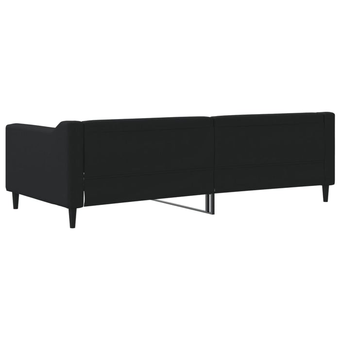 Pat de zi, negru, 90x200 cm, material textil - WALTI WALTI