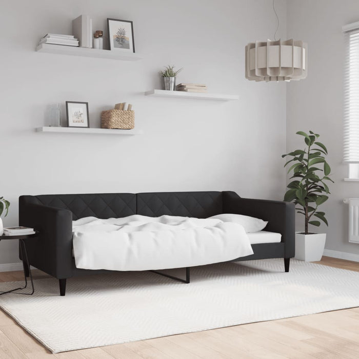 Cadru de pat, negru, 90x190 cm, material textil - WALTI WALTI