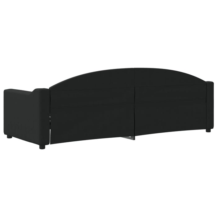 Pat de zi, negru, 80x200 cm, material textil - WALTI WALTI