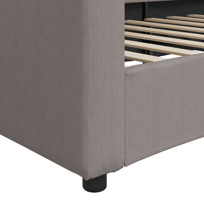 Pat de zi, gri taupe, 80x200 cm, material textil - WALTI WALTI