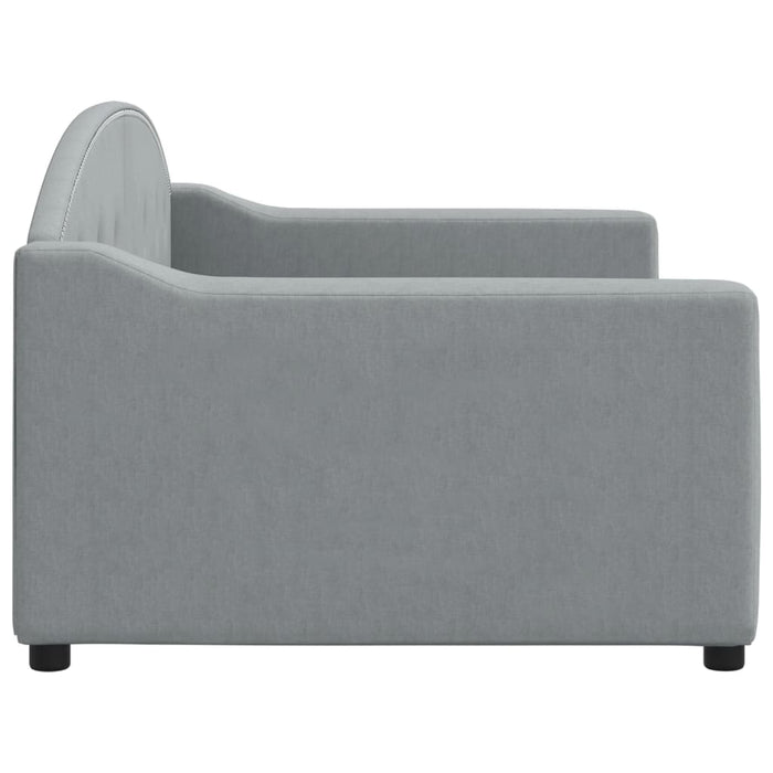 Pat de zi, gri deschis, 90x200 cm, material textil - WALTI WALTI