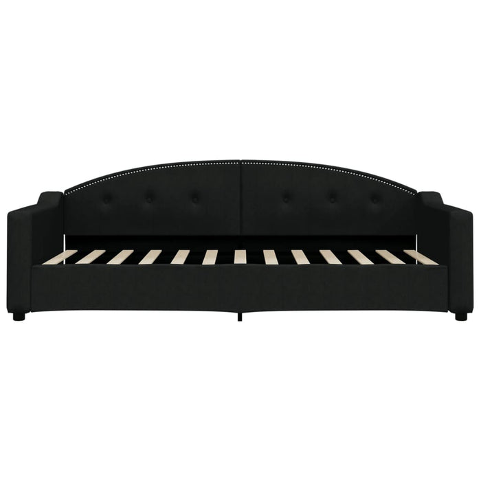 Pat de zi, negru, 90x200 cm, material textil - WALTI WALTI