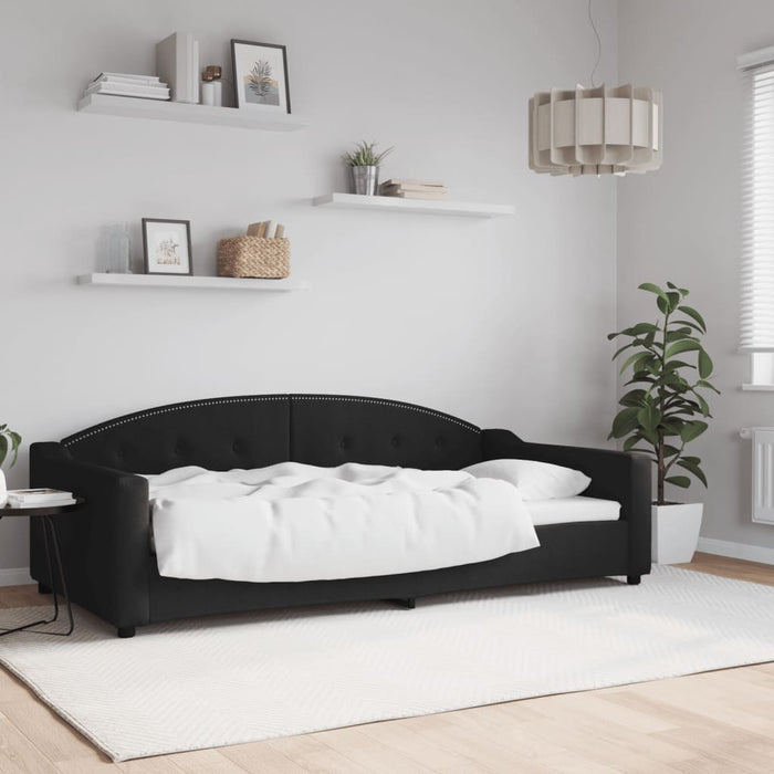 Cadru de pat, negru, 100 x 200 cm, material textil - WALTI WALTI