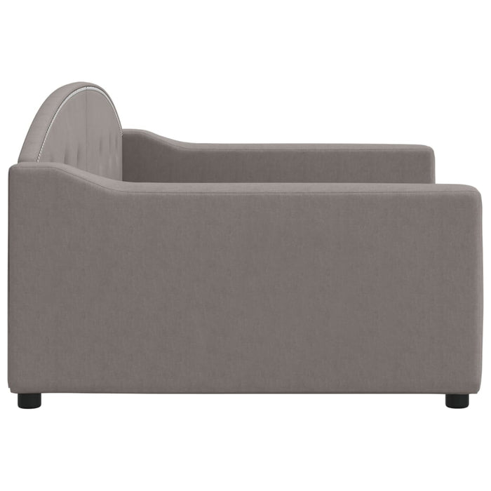 Cadru de pat, gri taupe, 100 x 200 cm, material textil - WALTI WALTI
