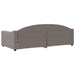 Cadru de pat, gri taupe, 100 x 200 cm, material textil - WALTI WALTI