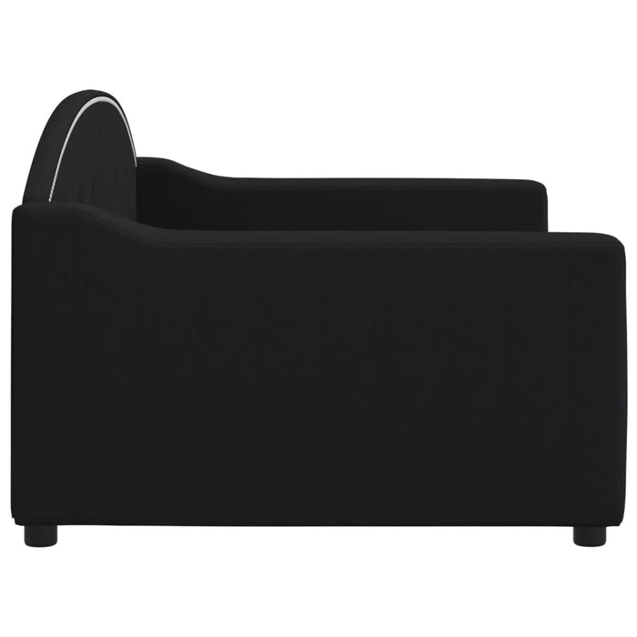 Cadru de pat, negru, 90x190 cm, material textil - WALTI WALTI