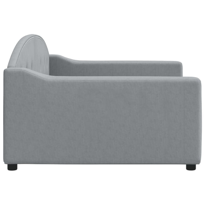 Cadru de pat, gri deschis, 100x190 cm, material textil WALTI