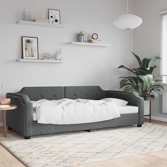 Cadru de pat, gri închis, 80x200 cm, textil - WALTI WALTI