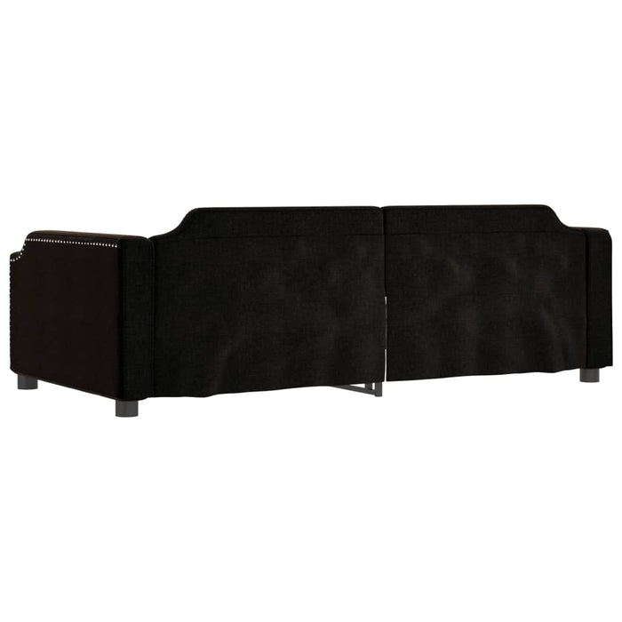 Pat de zi, negru, 80x200 cm, material textil - WALTI WALTI