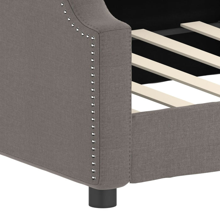 Pat de zi, gri taupe, 90x200 cm, material textil - WALTI WALTI